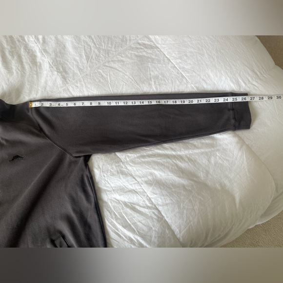 Tommy Bahama 100% cotton charcoal relaxed mid weight zip up jacket | L - Picture 10 of 10